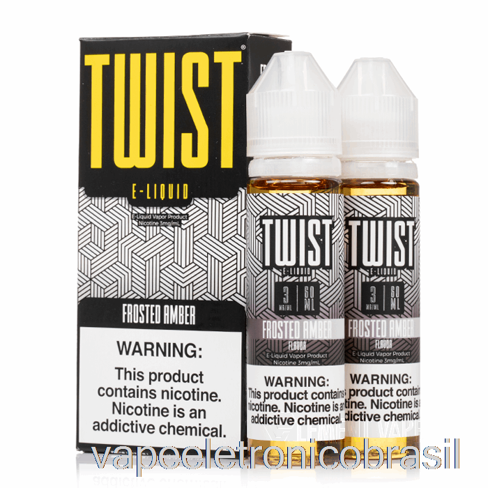 Vape Recarregável Fosco âmbar - Cookie Twist E-líquido - 120ml 0mg